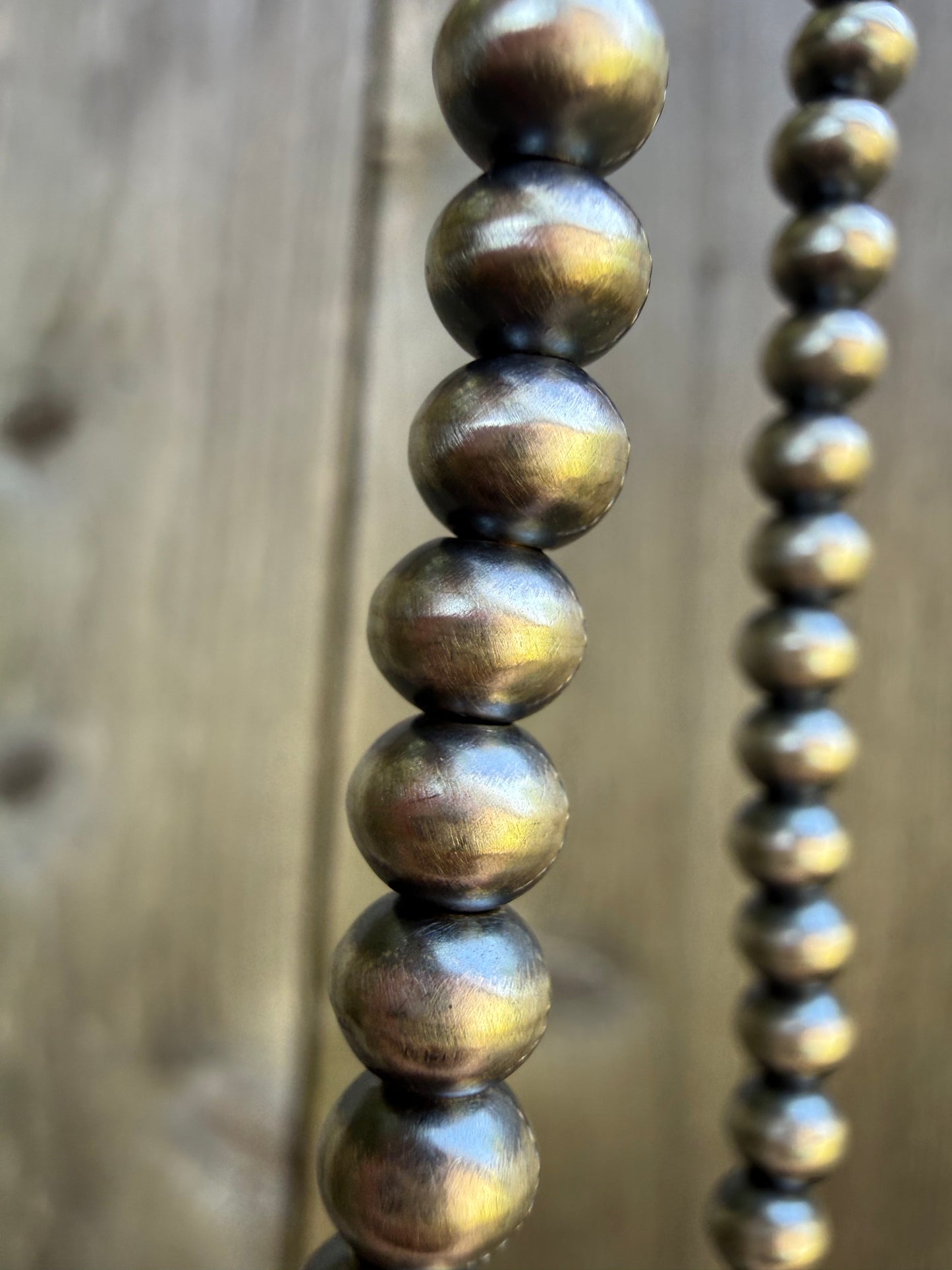 Navajo 6MM Handmade Sterling Silver Pearl Necklace