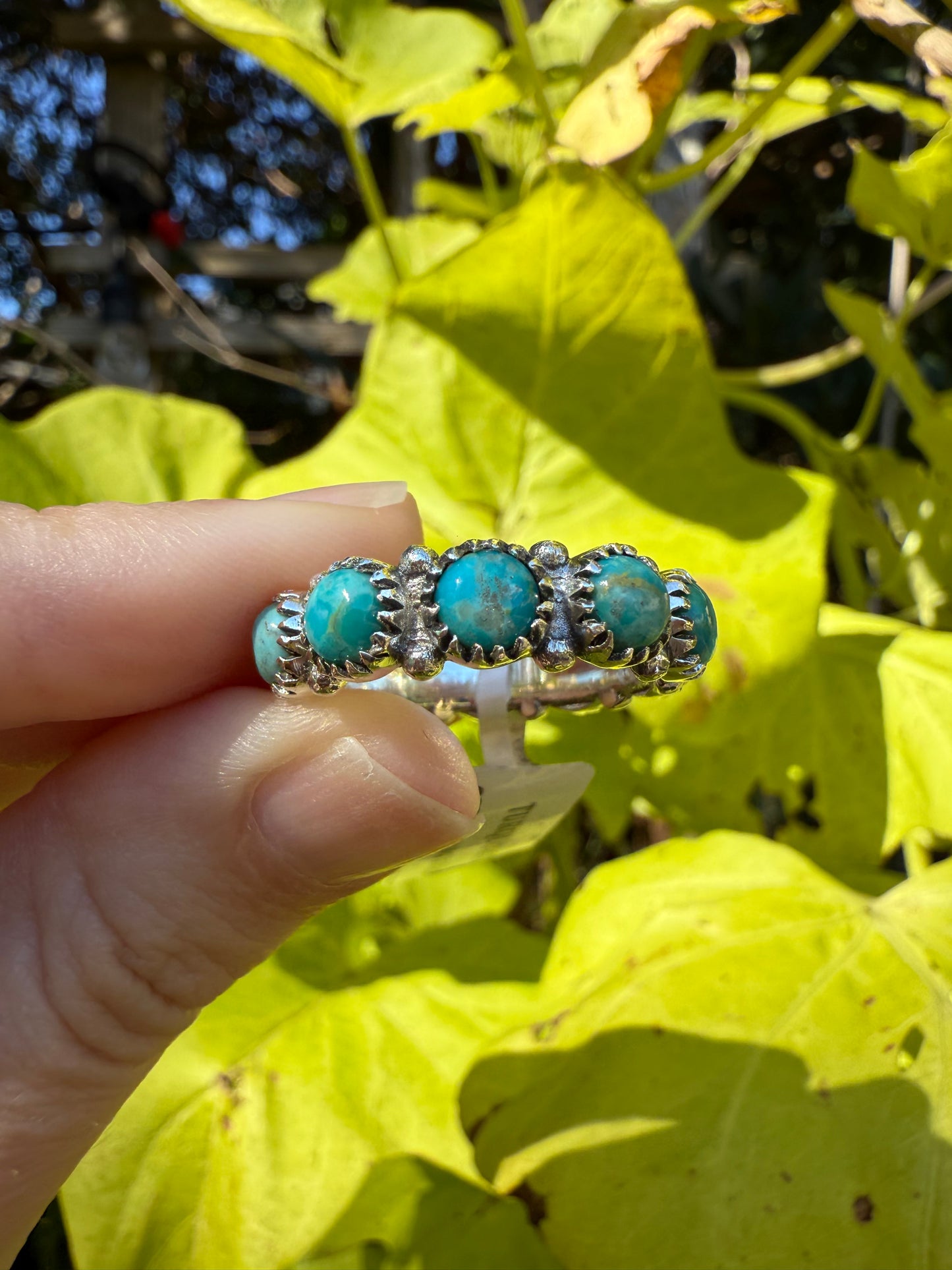 Turquoise Infinity Sterling Silver 925 Ring