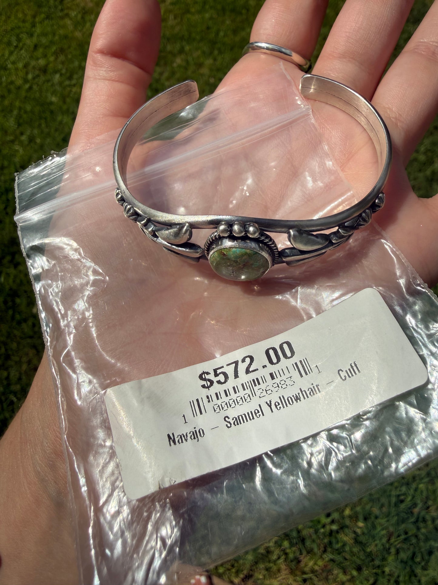 Navajo Turquoise Sterling Silver Cuff Bracelet