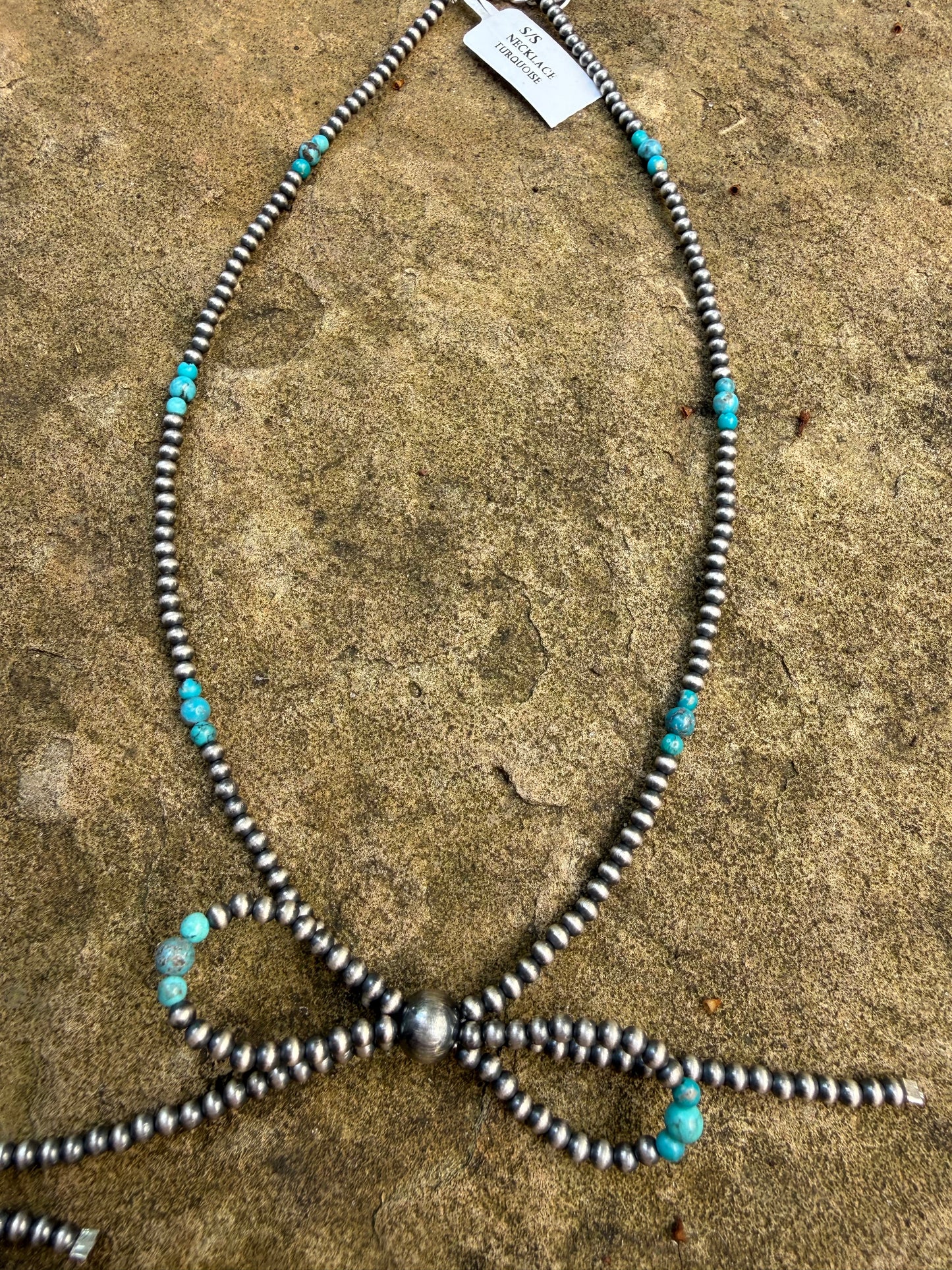 Bow Desert Pearl Sterling Silver Necklace