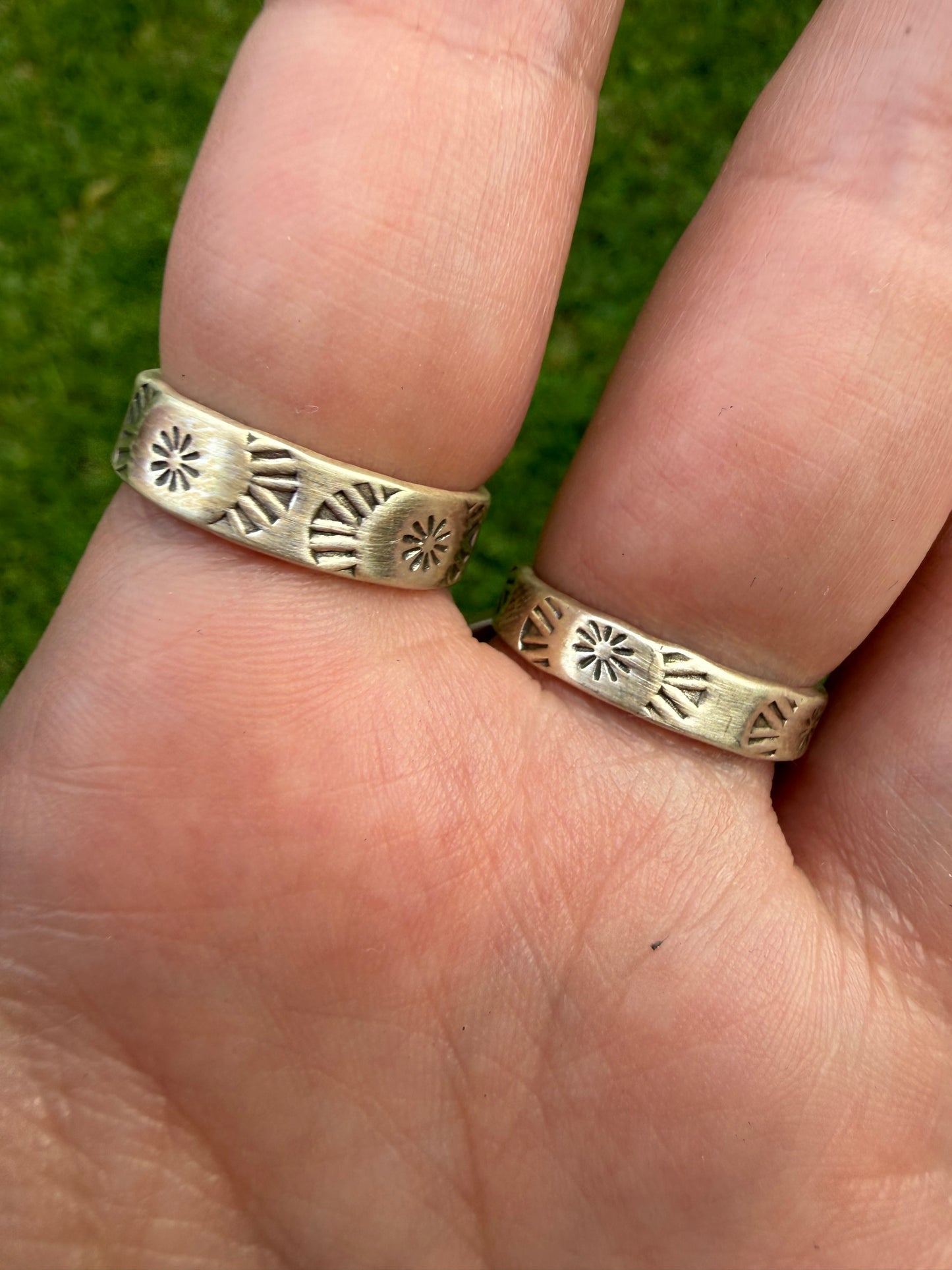 Palomino, Whitewater, and Golden Hills Mixed Stone Adjustable Rings or Cuff Bracelet