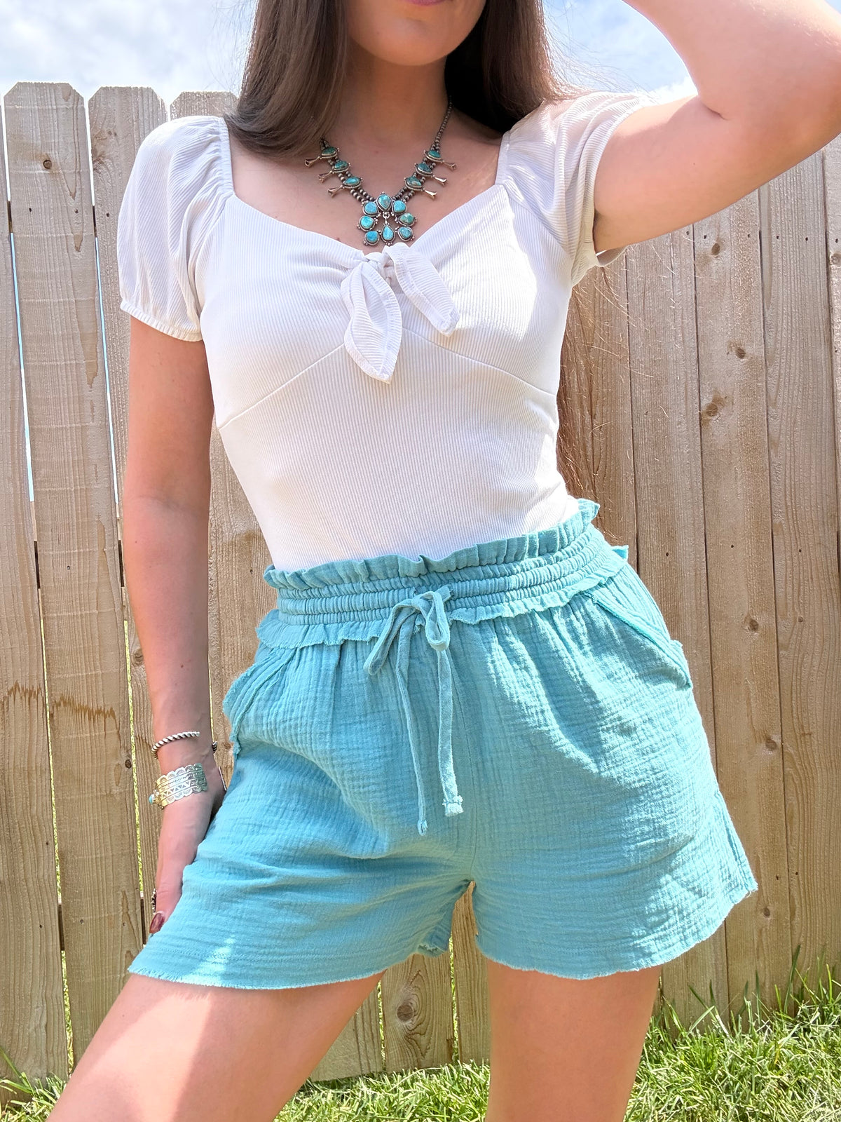 The Easy Days Drawstring Gauze Shorts