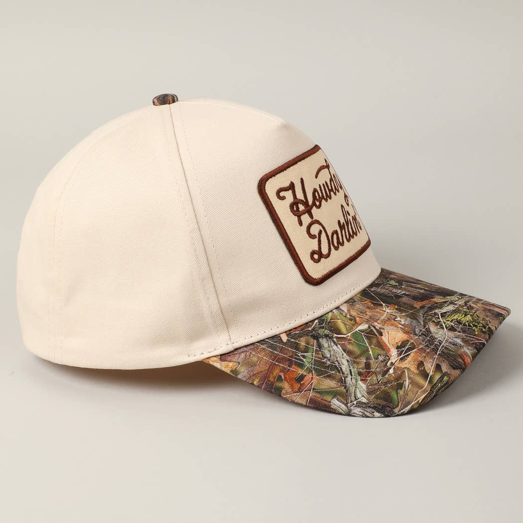 Howdy Darlin' Embroidery Patch Hat