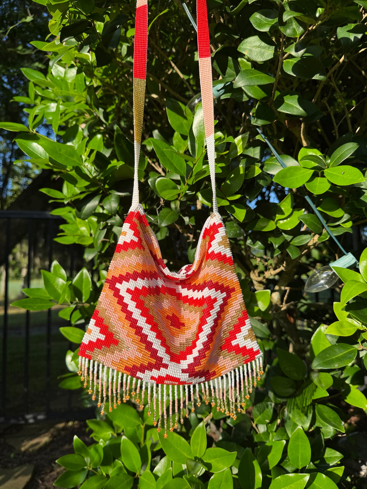 Native Beadwork Crossbody Bag