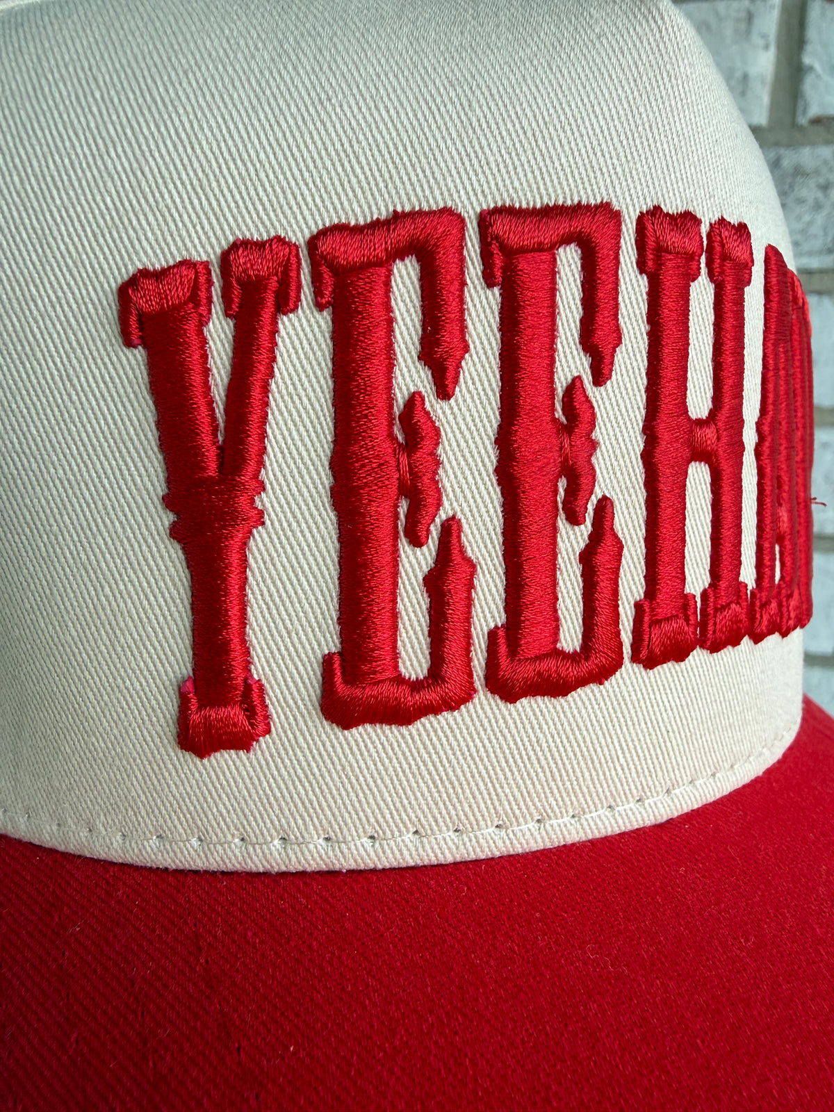 Yeehaw Red Embroidery SnapBack Hat