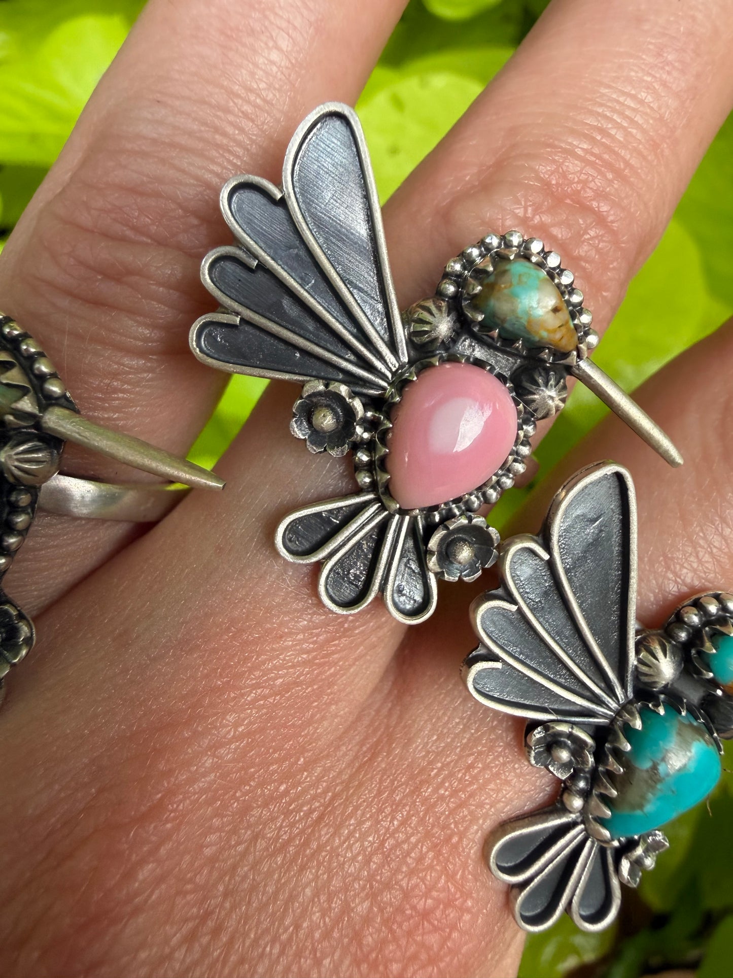 Hummingbird Sterling silver Adjustable Rings