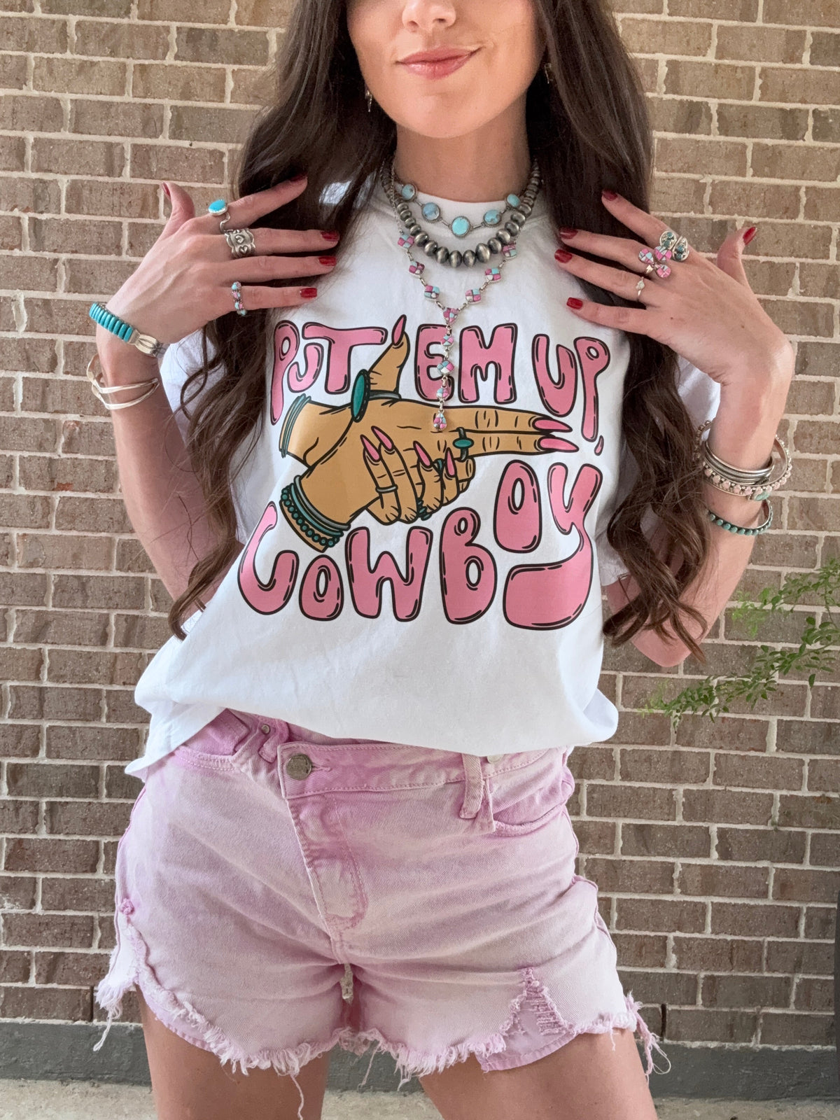 Put ‘em up Cowboy Western Comfort Colors Graphic Tee
