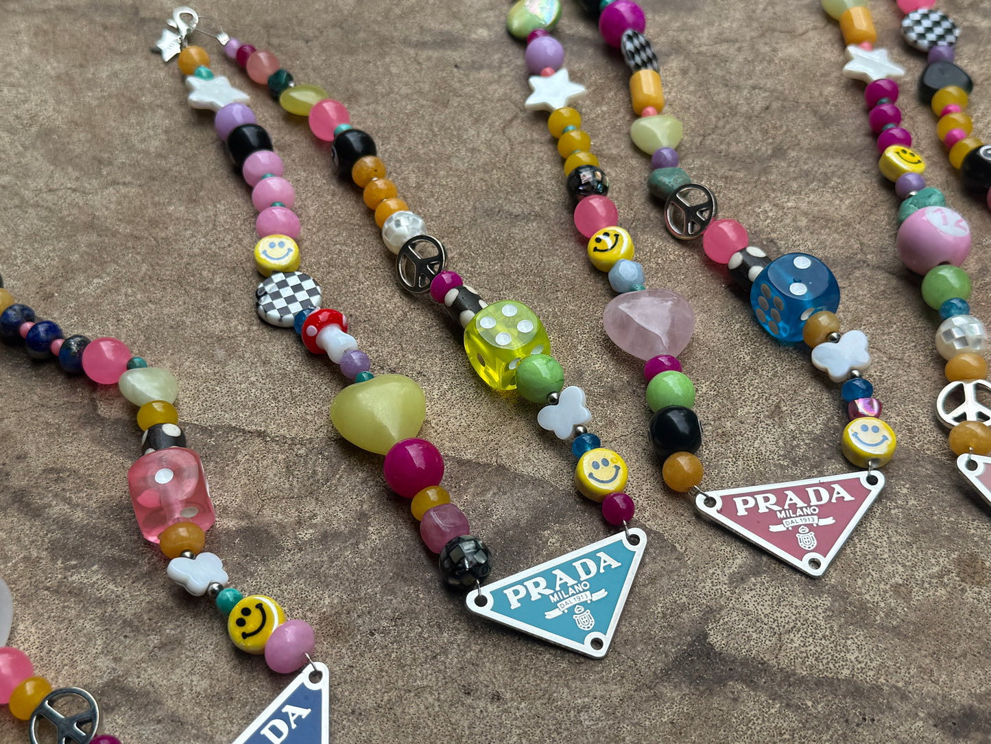 Funky Fun Plate Beaded Necklace