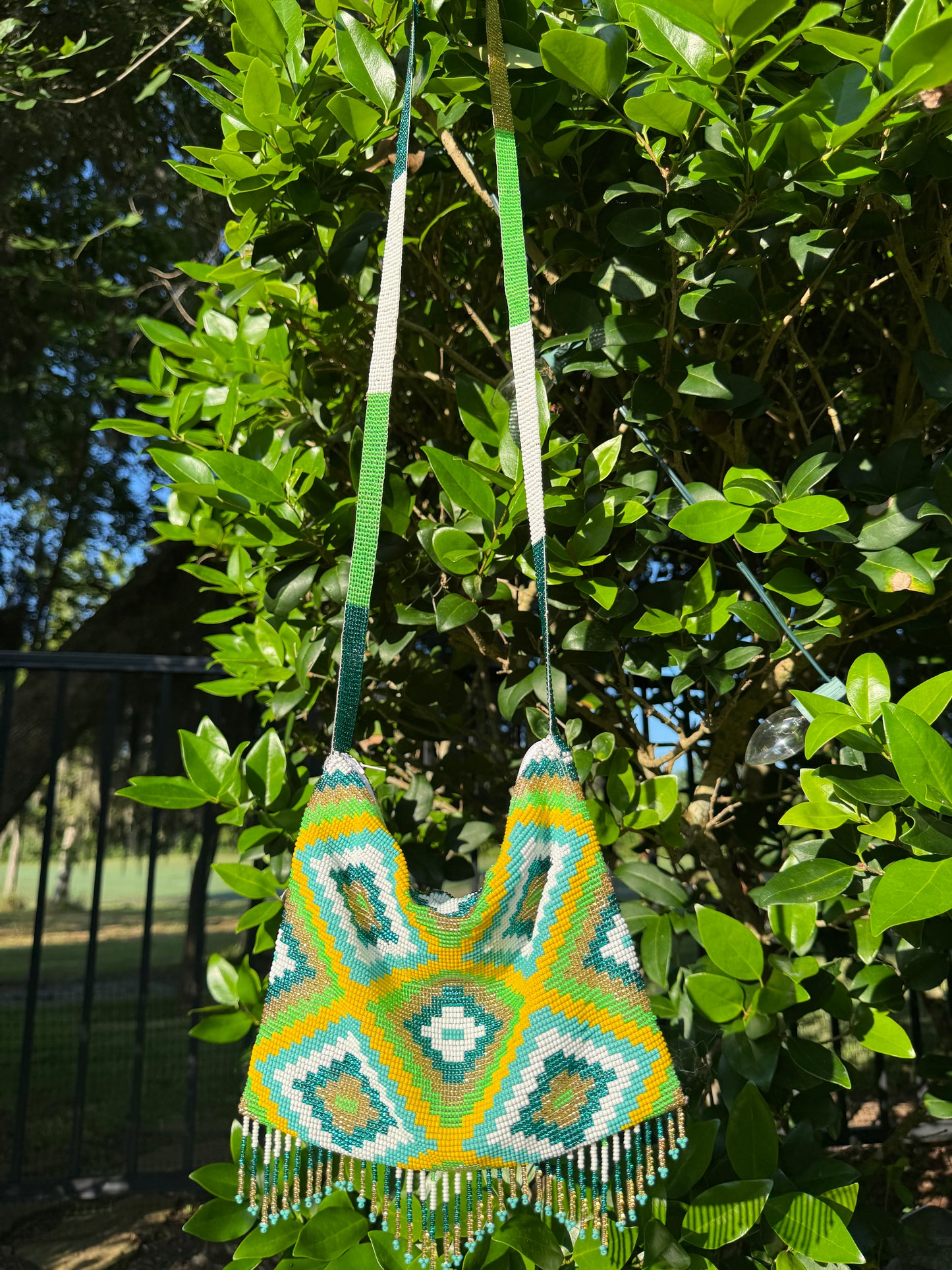 Native Beadwork Crossbody Bag