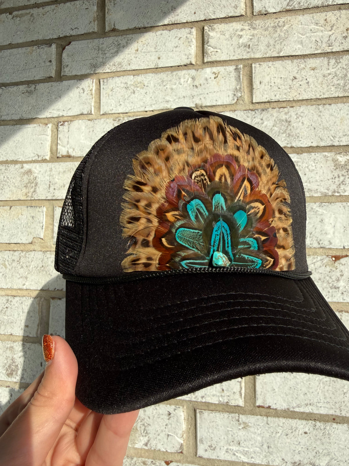 The Feathered Outlaw Retro Trucker Hat