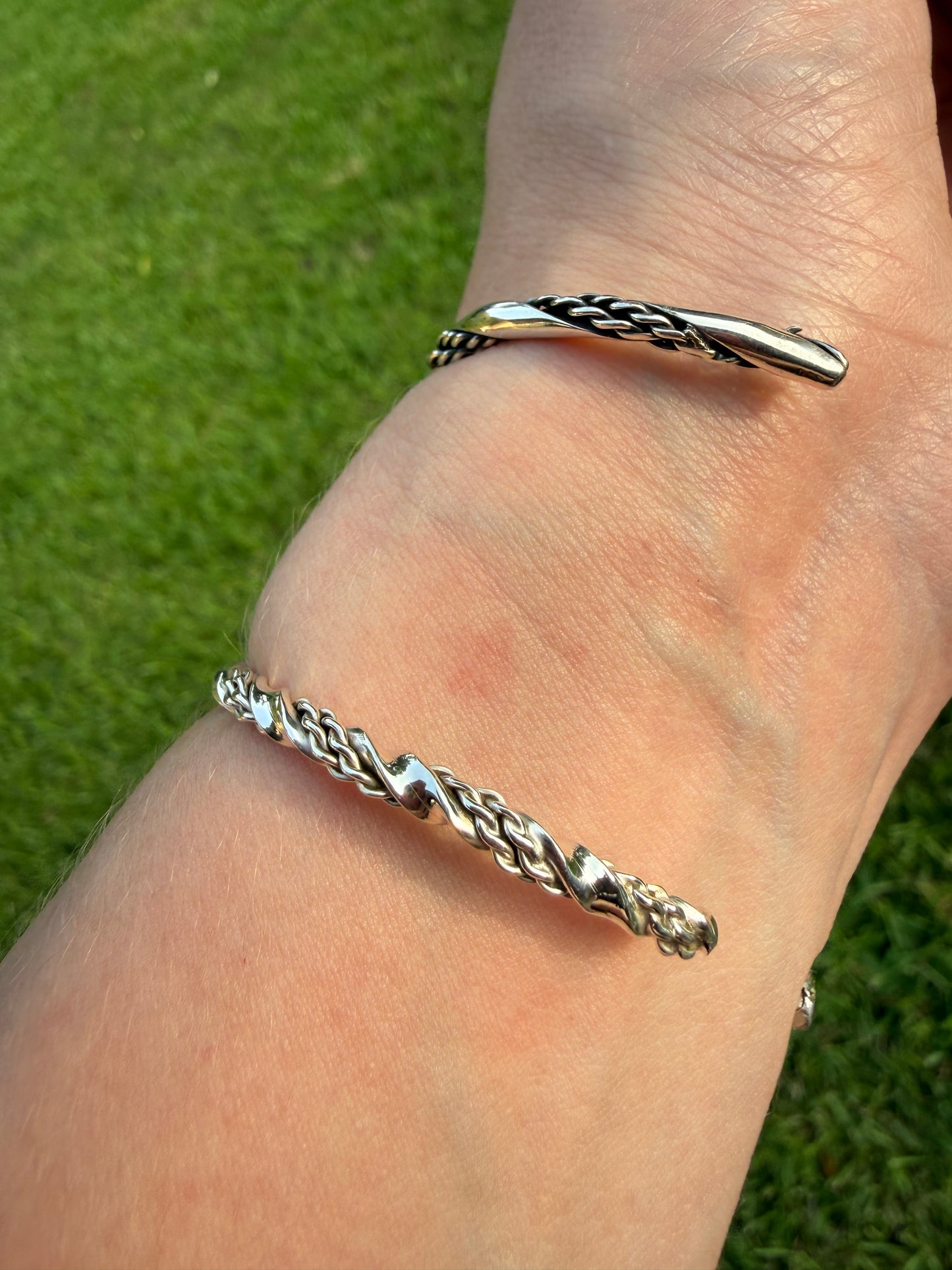 Navajo Turquoise Butterfly Sterling Silver Cuff Bracelet by Sarah Yazzie