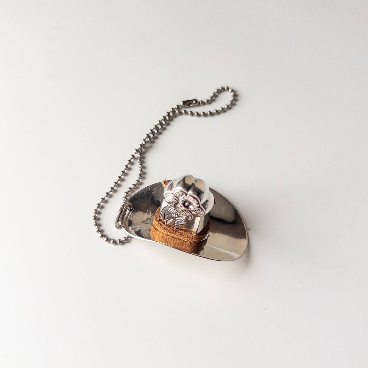Spoon Cowboy Hat Keychain/Car Charm
