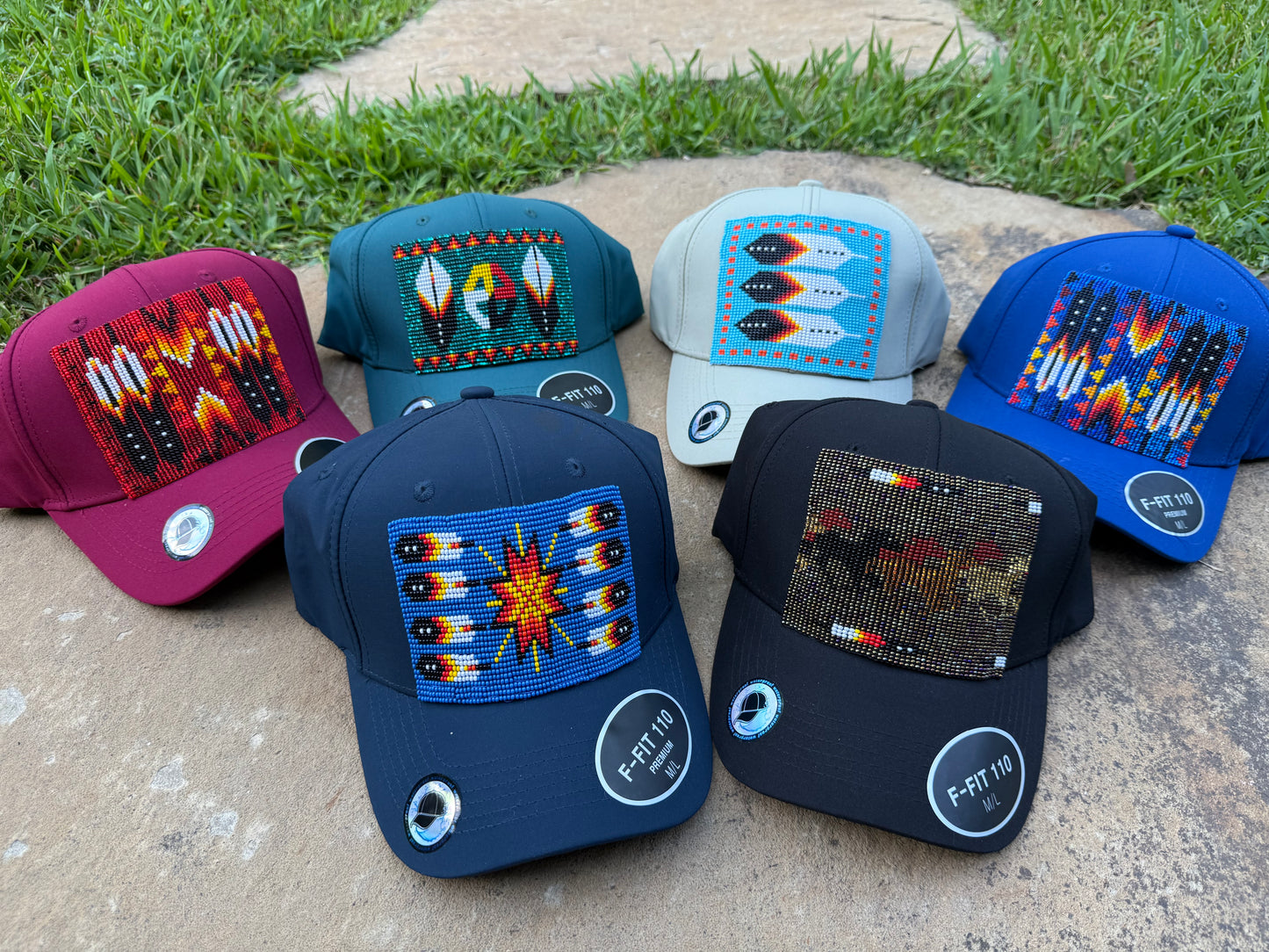Native Beadwork Fitted SnapBack Hat