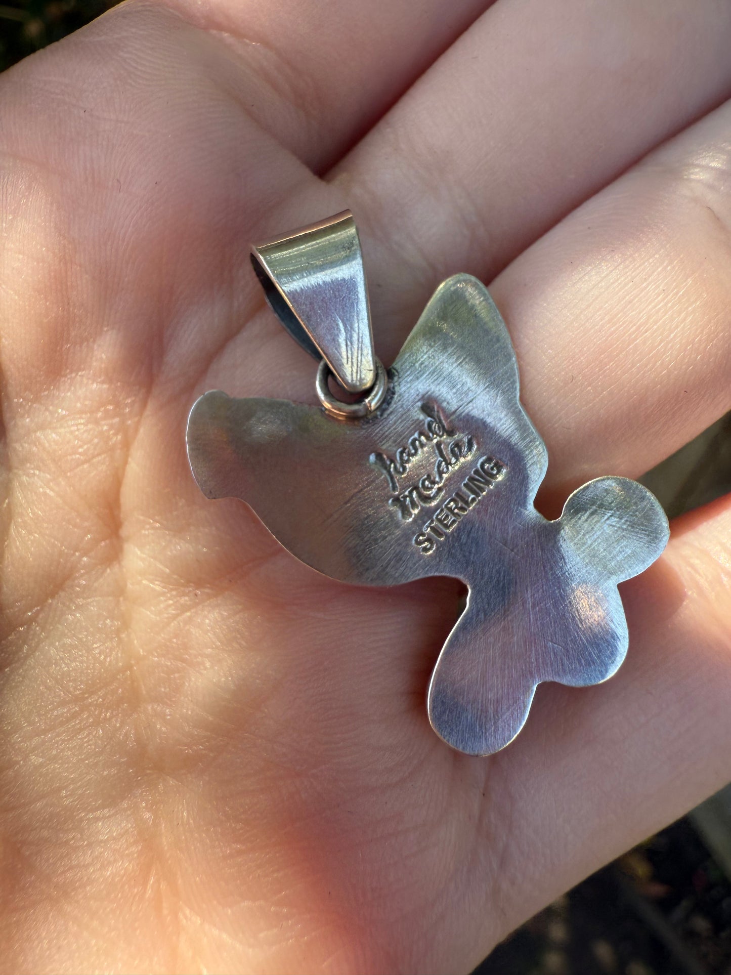 Turquoise Chicken Sterling Silver 925 Pendant