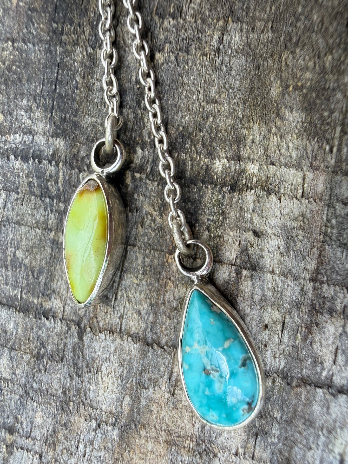 Whitewater and Palomino Desert Pearl Accent Lariat Necklace