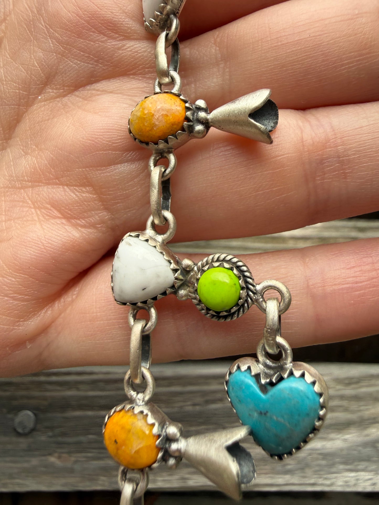 Bumblebee Jasper, Kingman Turquoise, and Lime Dahlia Statement Necklace or Choker