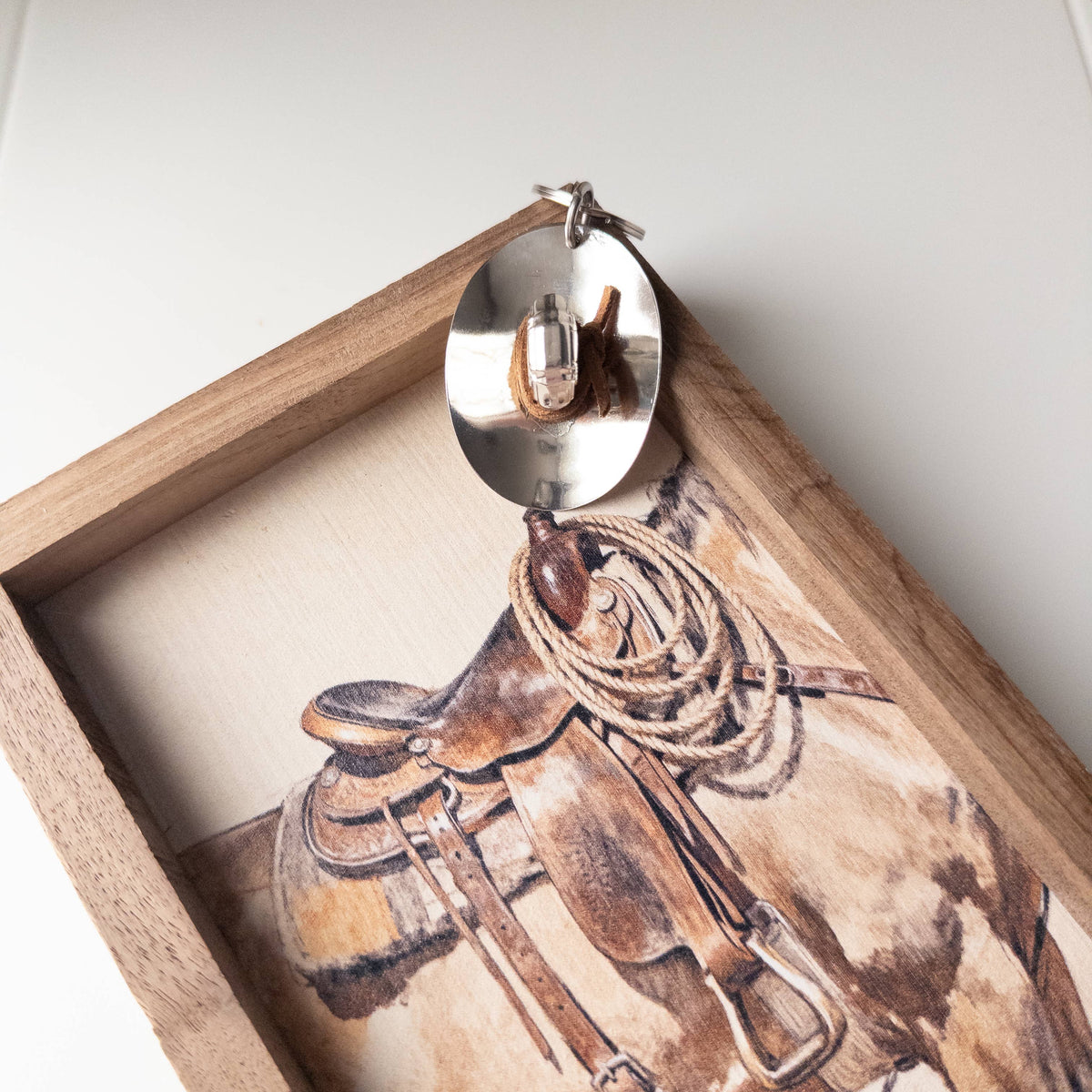 Spoon Cowboy Hat Keychain/Car Charm