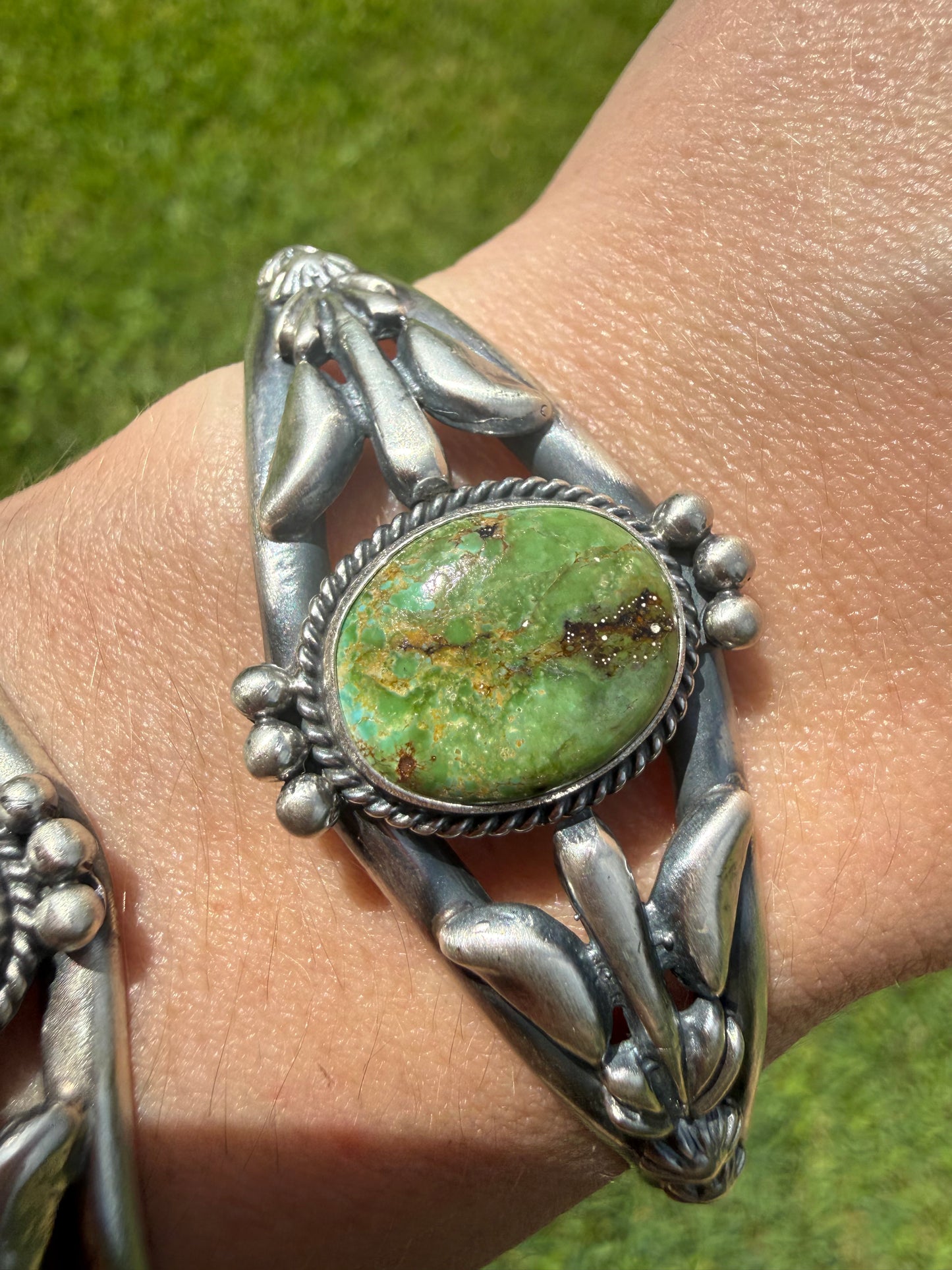 Navajo Turquoise Sterling Silver Cuff Bracelet