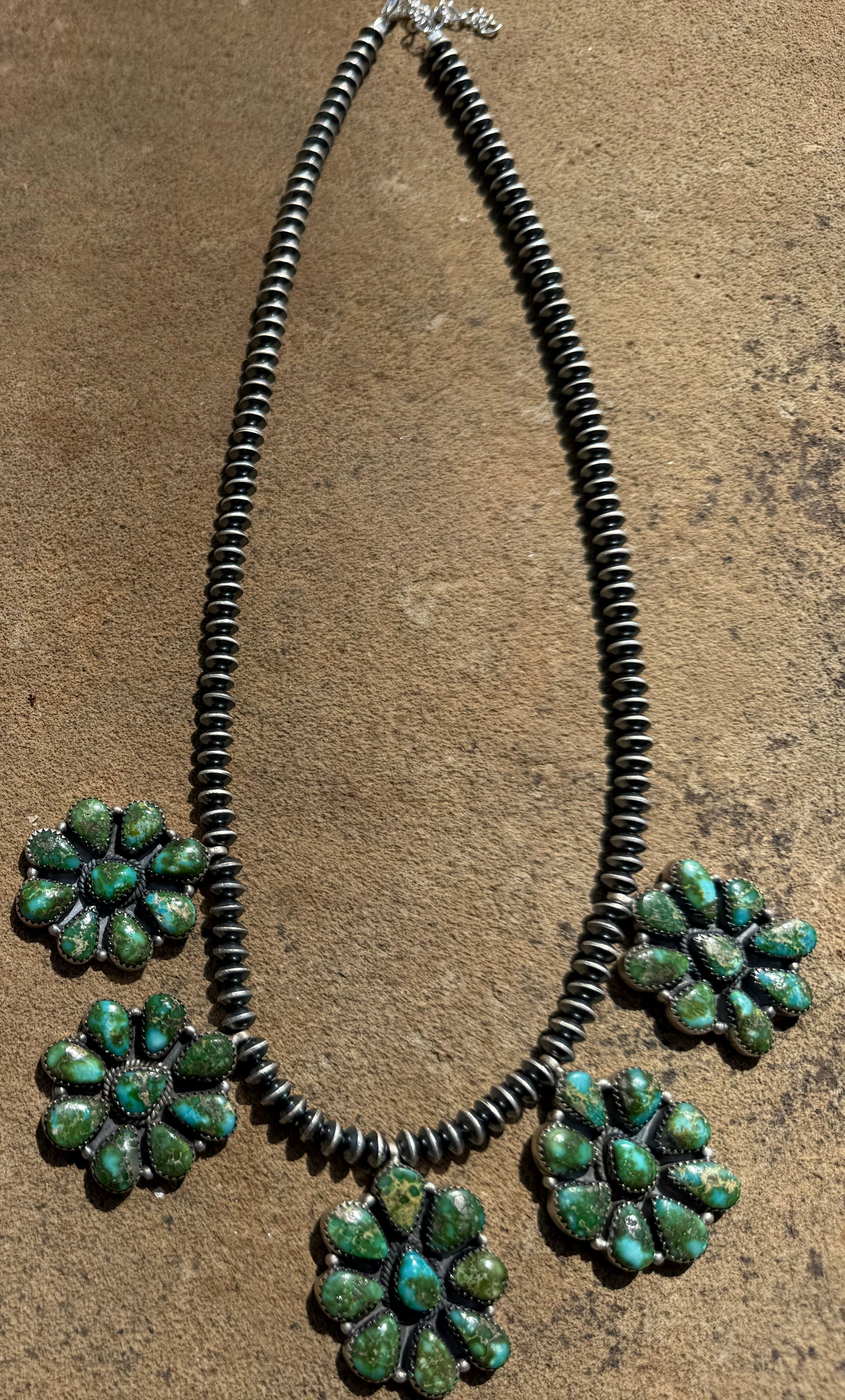 Full Flower Statement Saucer Desert Pearl Necklace