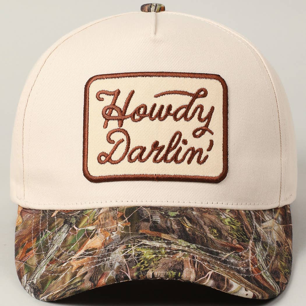 Howdy Darlin' Embroidery Patch Hat