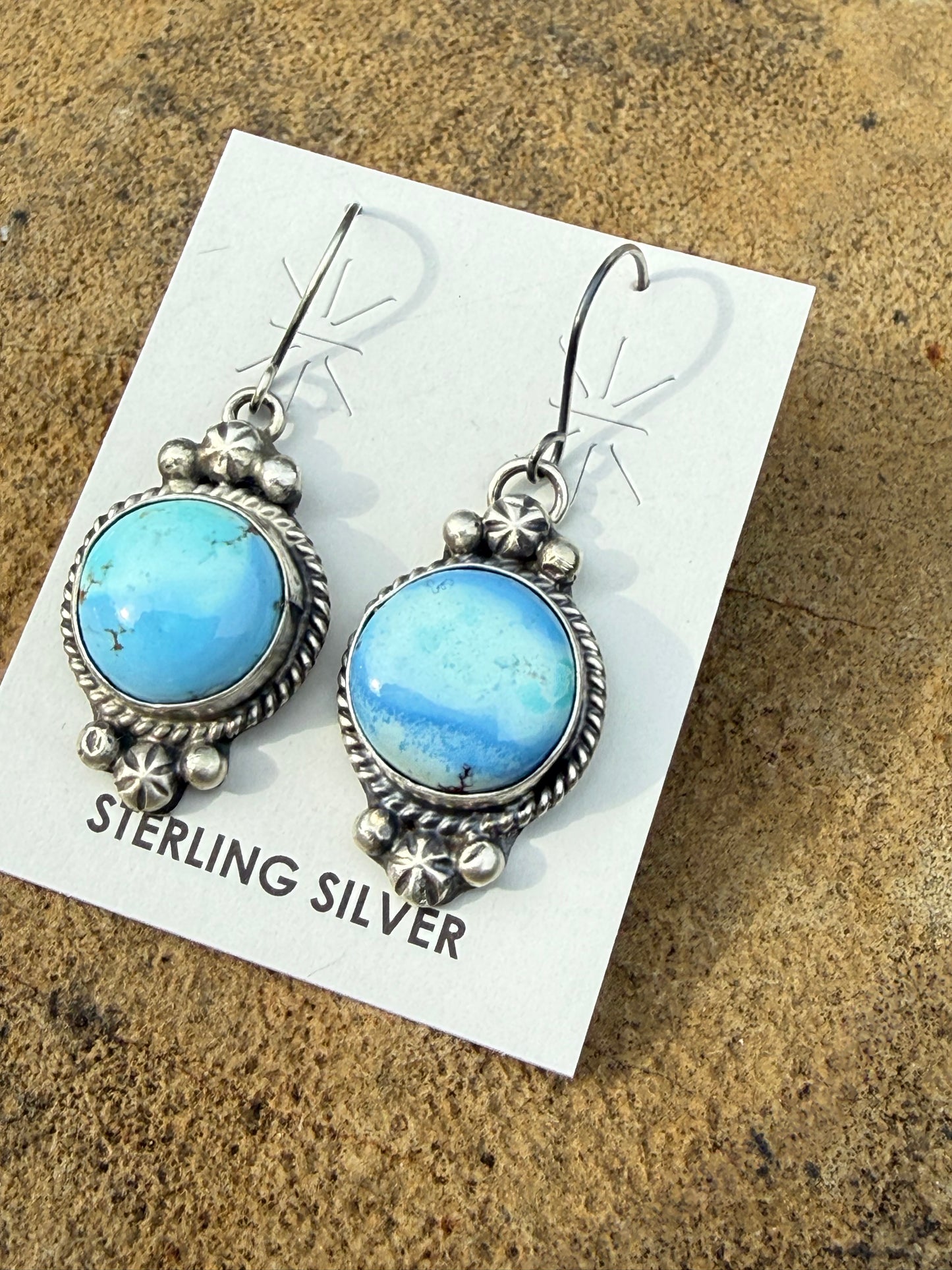 Native Golden Hills Turquoise Squash Blossom Statement Necklace