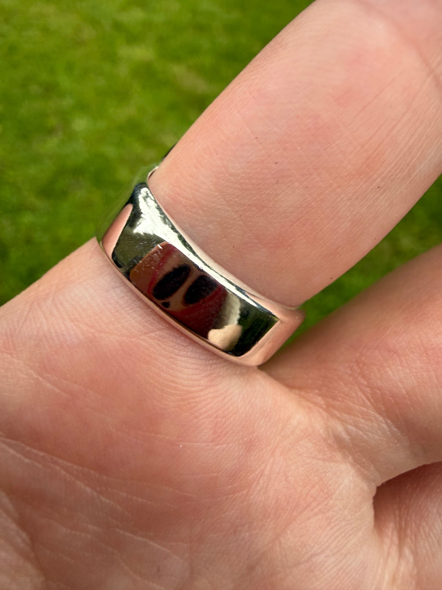 Navajo Sterling Silver Statement Heavy Duty Ring by Thomas Charley Size 9