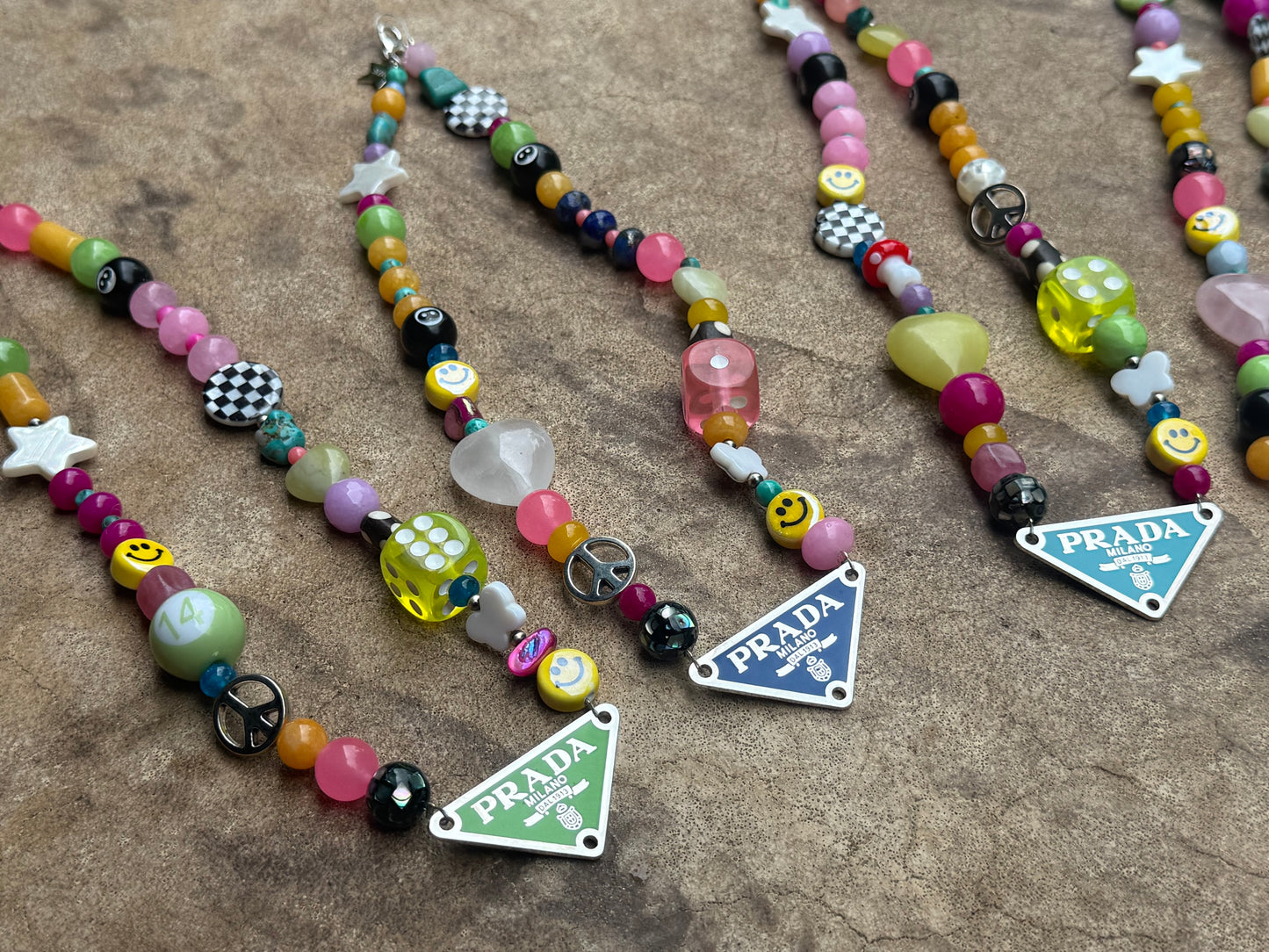 Funky Fun Plate Beaded Necklace