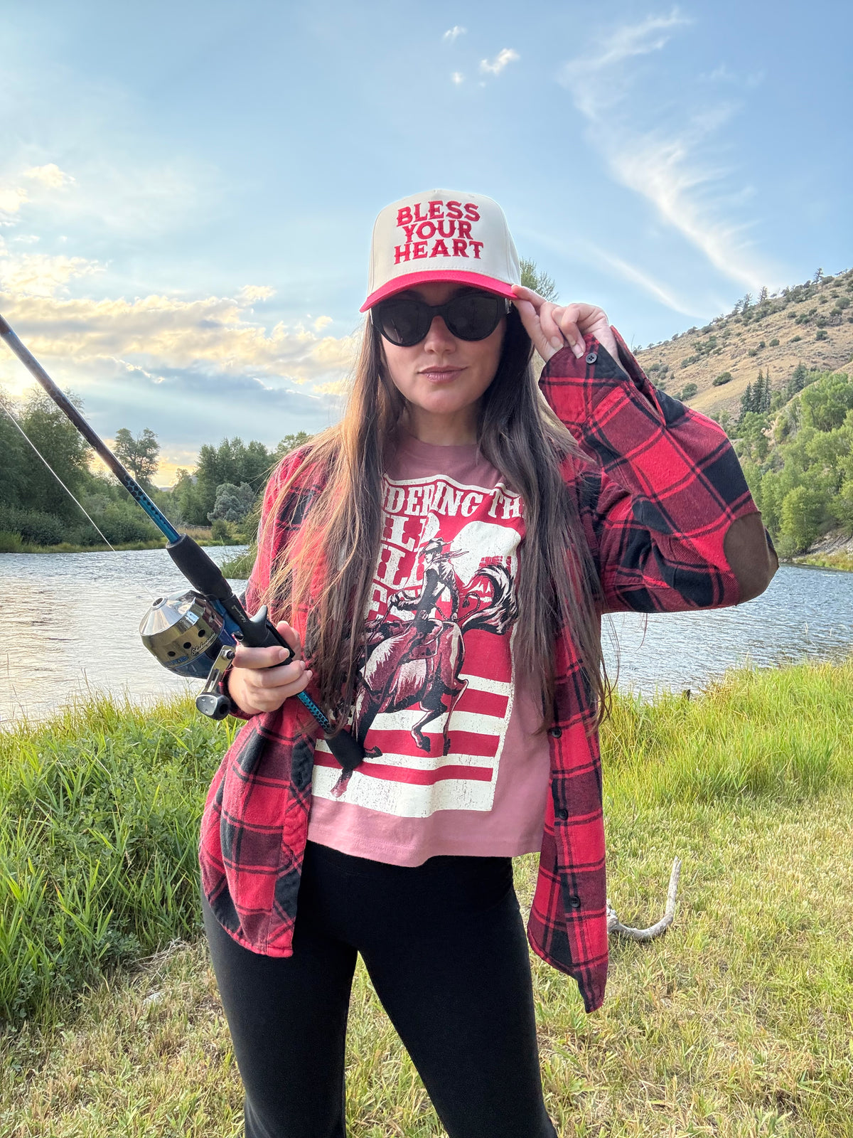 BLESS YOUR HEART Embroidery SnapBack Hat