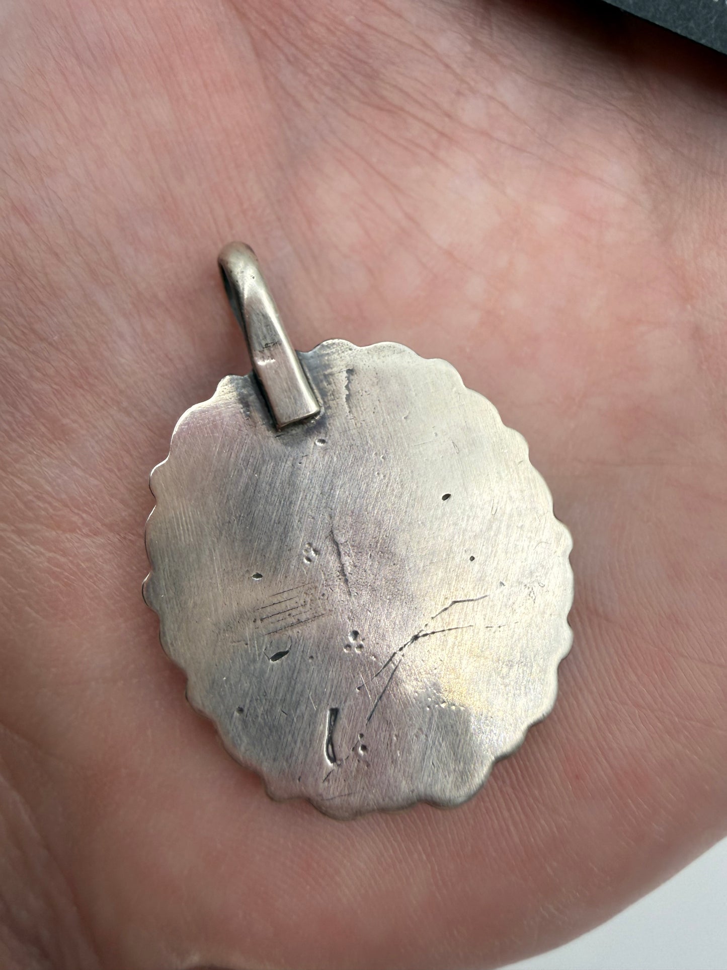 Native All Sterling Silver Flower Pendant or Earrings by Jimson Belin