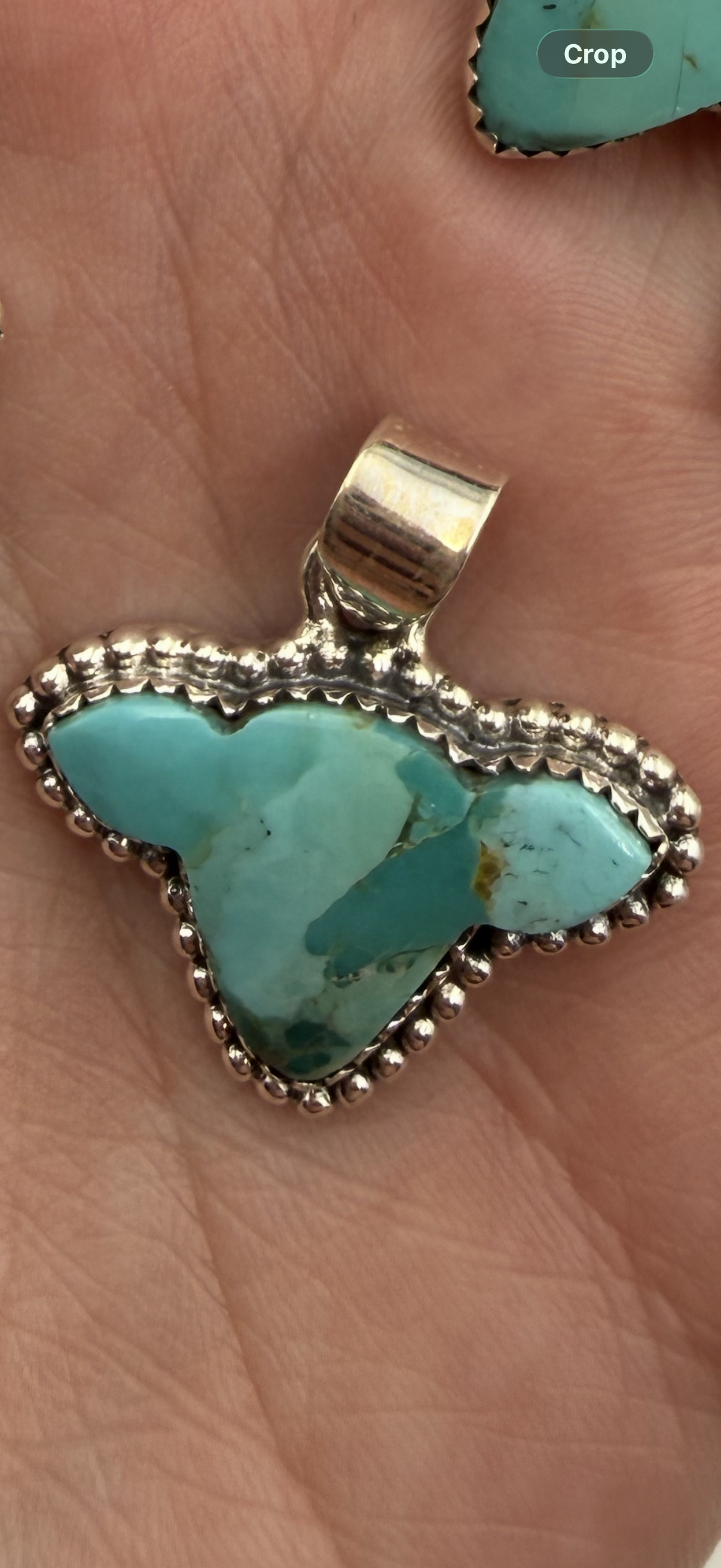 Turquoise Cow Head Sterling Silver Rings or Pendants