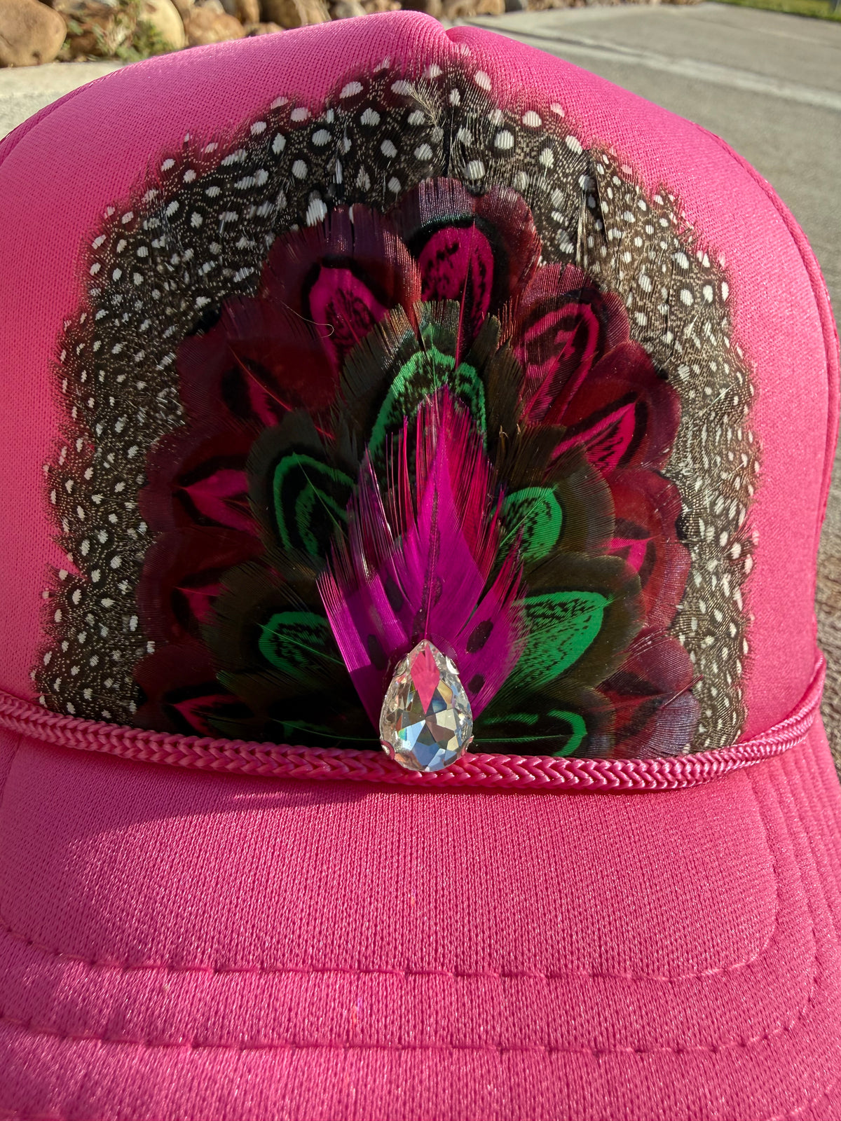The Feathered Outlaw Retro Trucker Hat