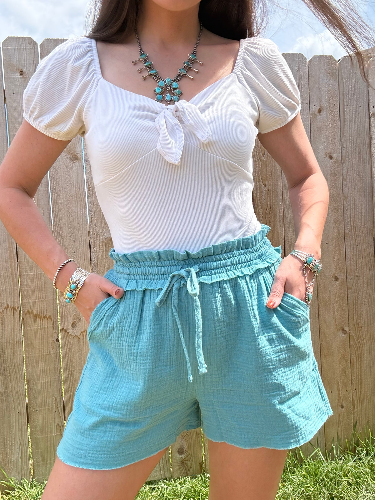 The Easy Days Drawstring Gauze Shorts
