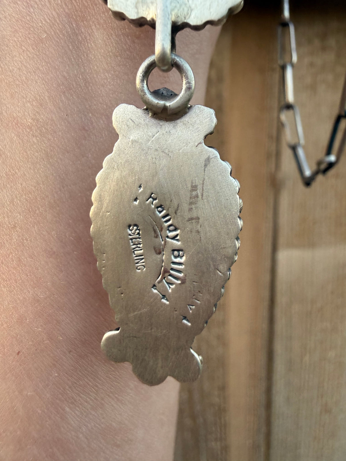 Navajo Multi Stone Sterling Silver Lariat Necklace