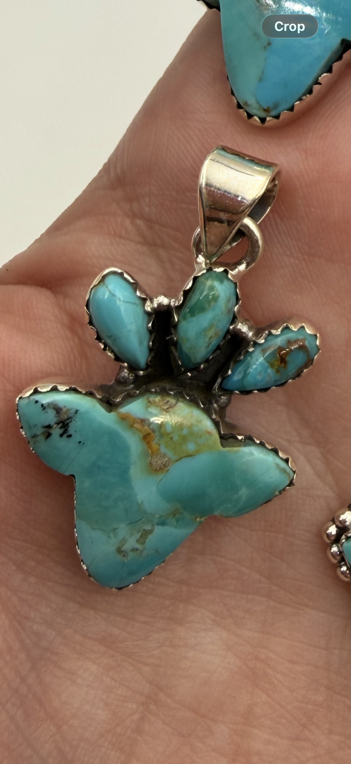 Turquoise Cow Head Sterling Silver Rings or Pendants