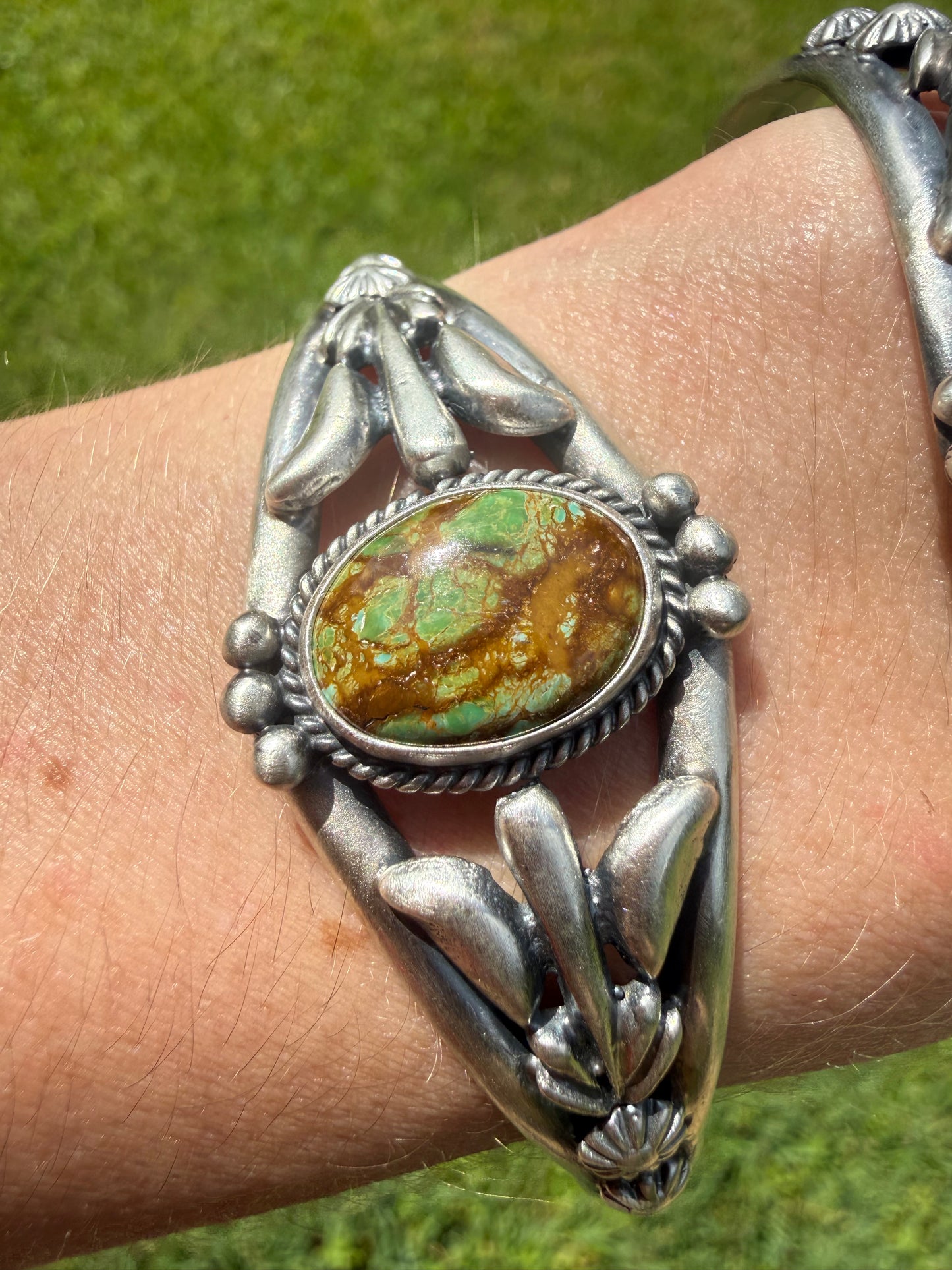 Navajo Turquoise Sterling Silver Cuff Bracelet