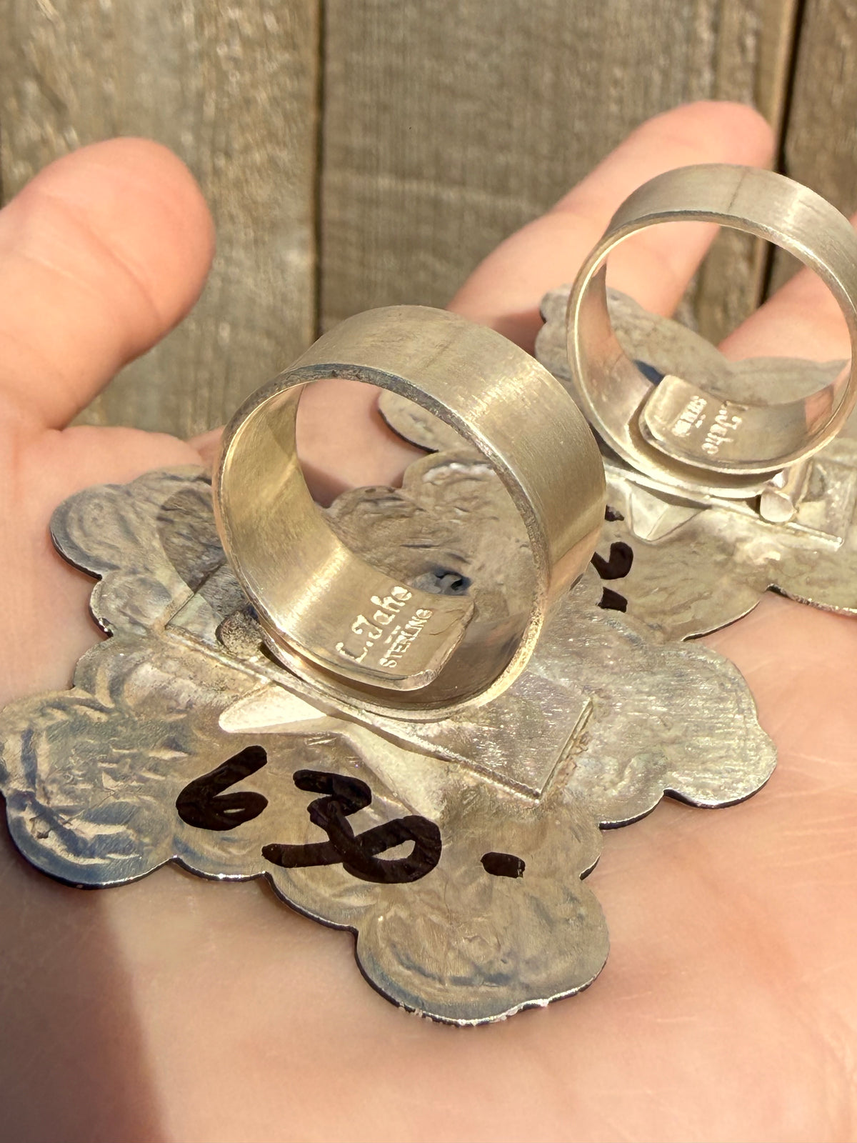 Navajo Star Concho Sterling Silver Adjustable Ring