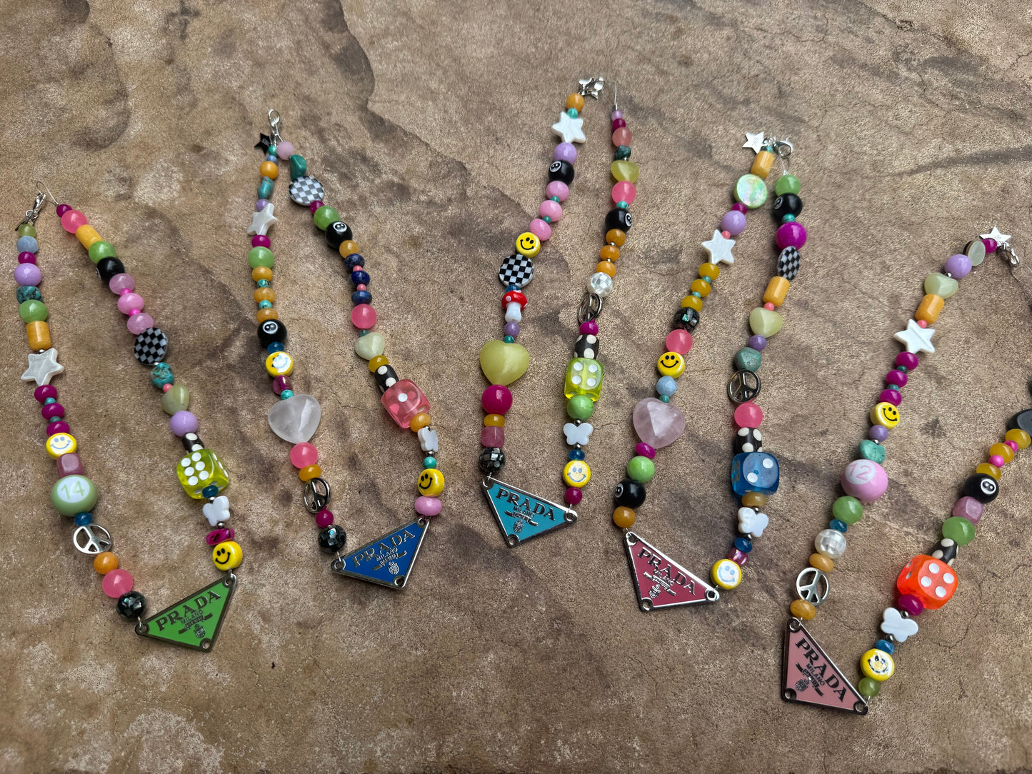 Funky Fun Plate Beaded Necklace