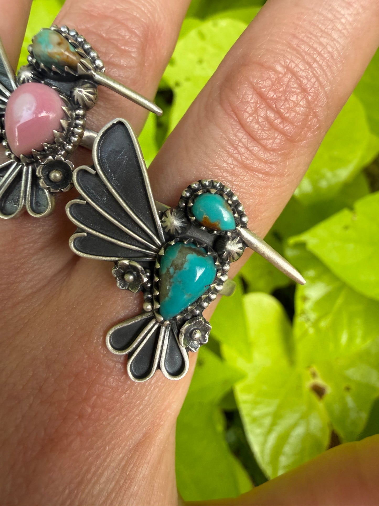 Hummingbird Sterling silver Adjustable Rings