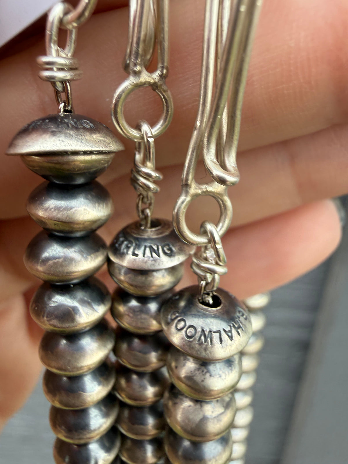 Navajo Pearl 7 MM Handmade Necklace - 14 Inch, 16 Inch or 22 Inch