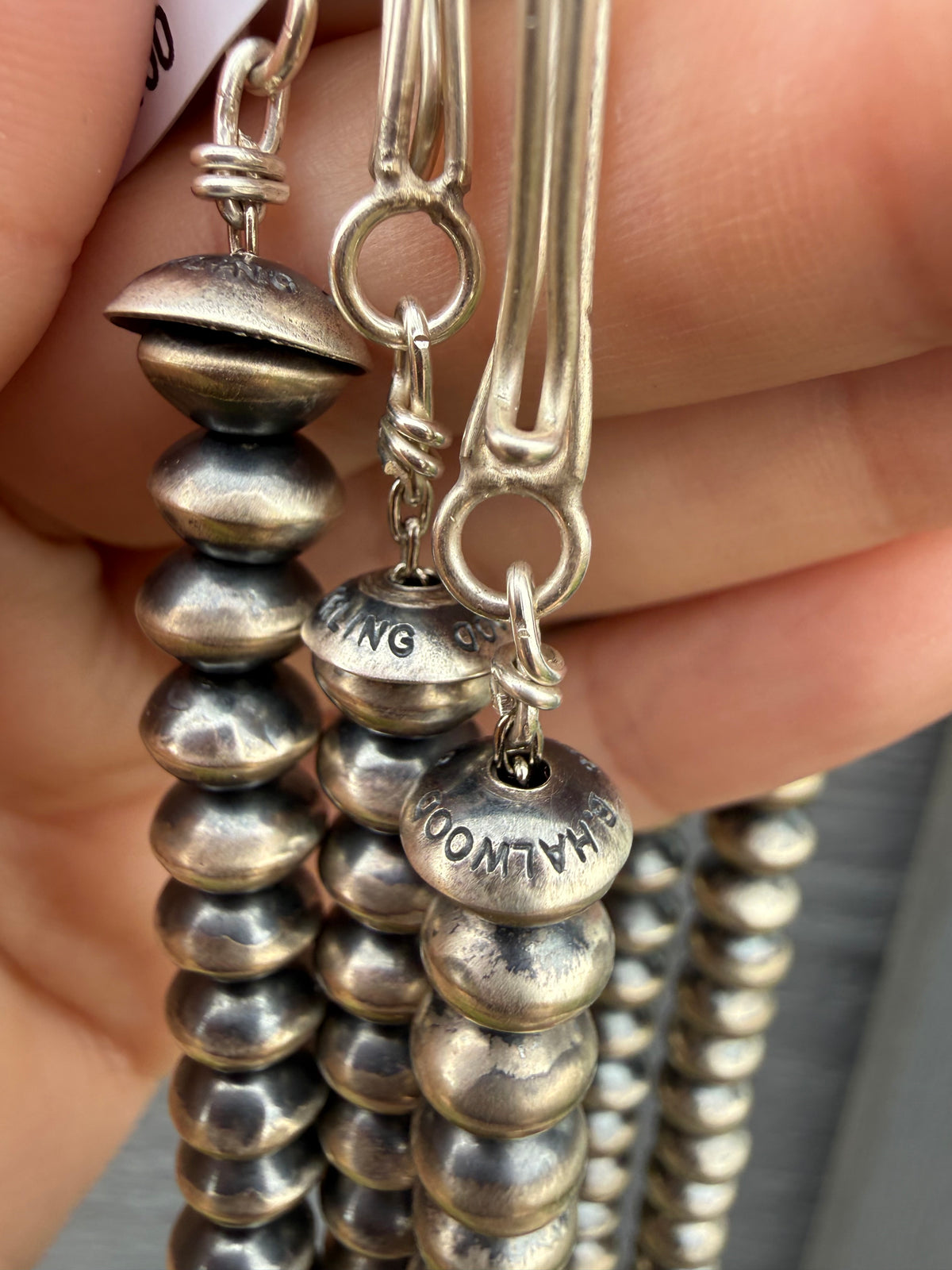 Navajo Pearl 7 MM Handmade Necklace - 14 Inch, 16 Inch or 22 Inch