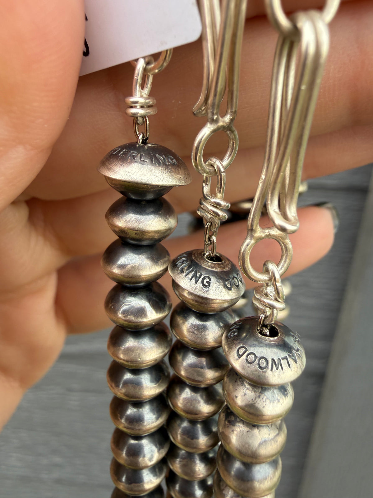 Navajo Pearl 7 MM Handmade Necklace - 14 Inch, 16 Inch or 22 Inch