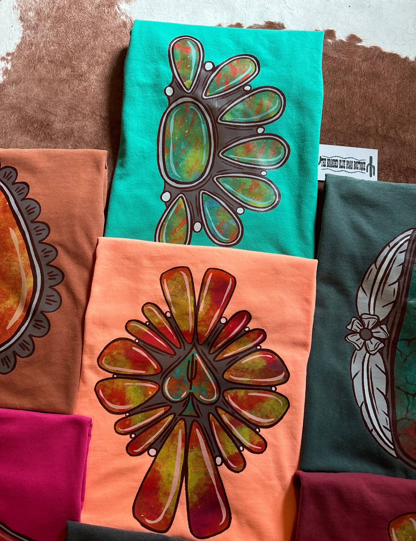 Halfsies Cluster Turquoise Jewel - Comfort Colors Graphic T-Shirt