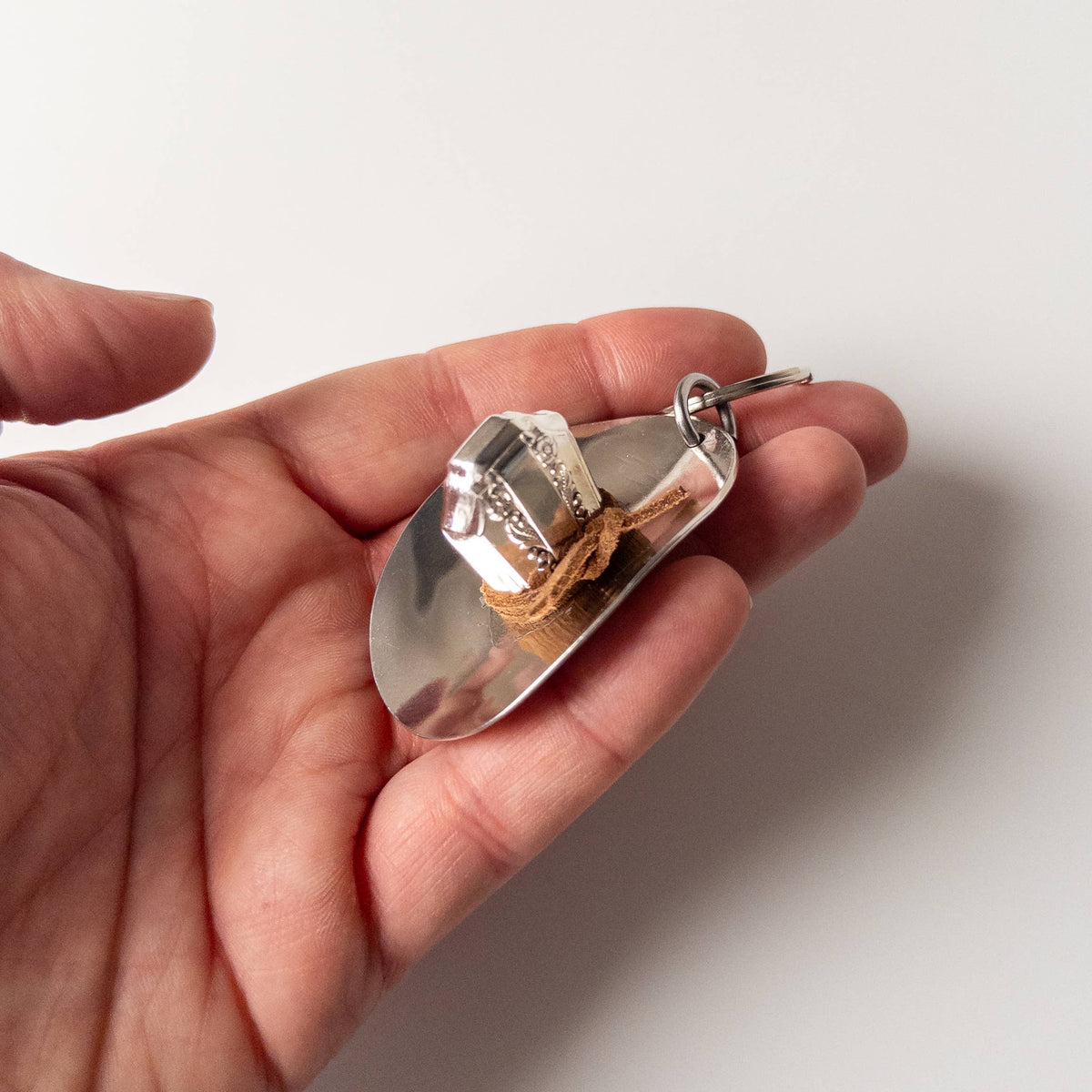 Spoon Cowboy Hat Keychain/Car Charm