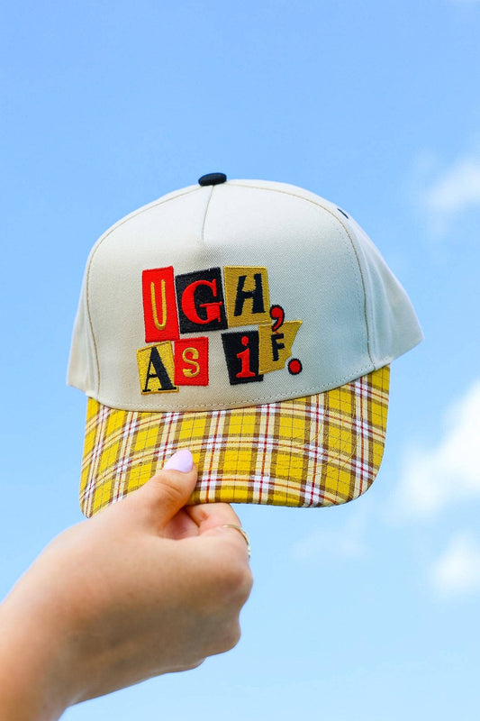 UGH AS IF Canvas Snapback Hat