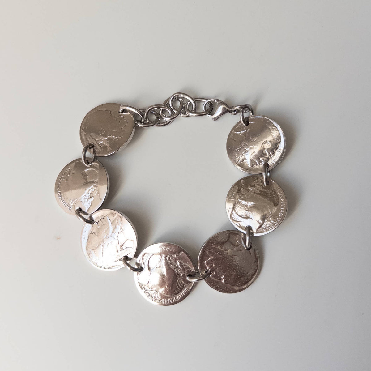 Buffalo Nickel Coin Bracelet